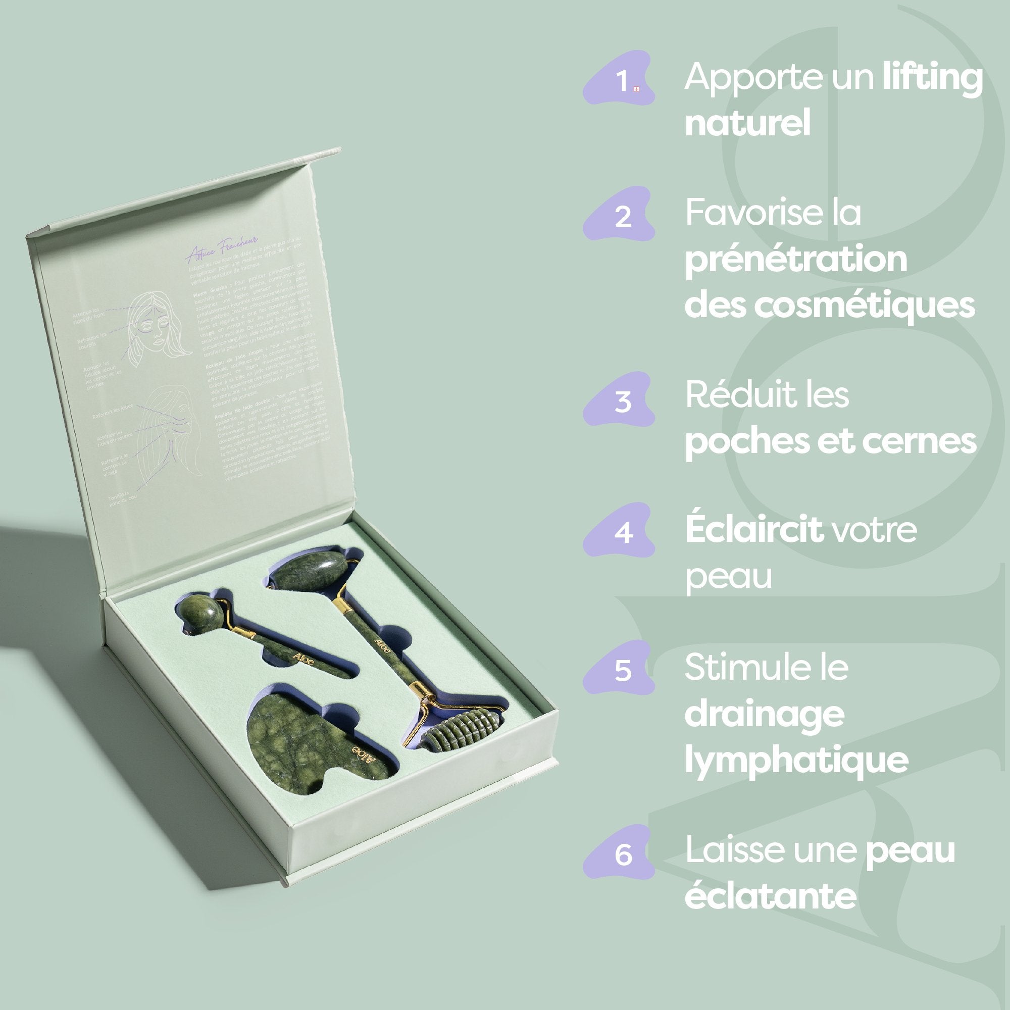 Kit Gua Sha - Coffret set
