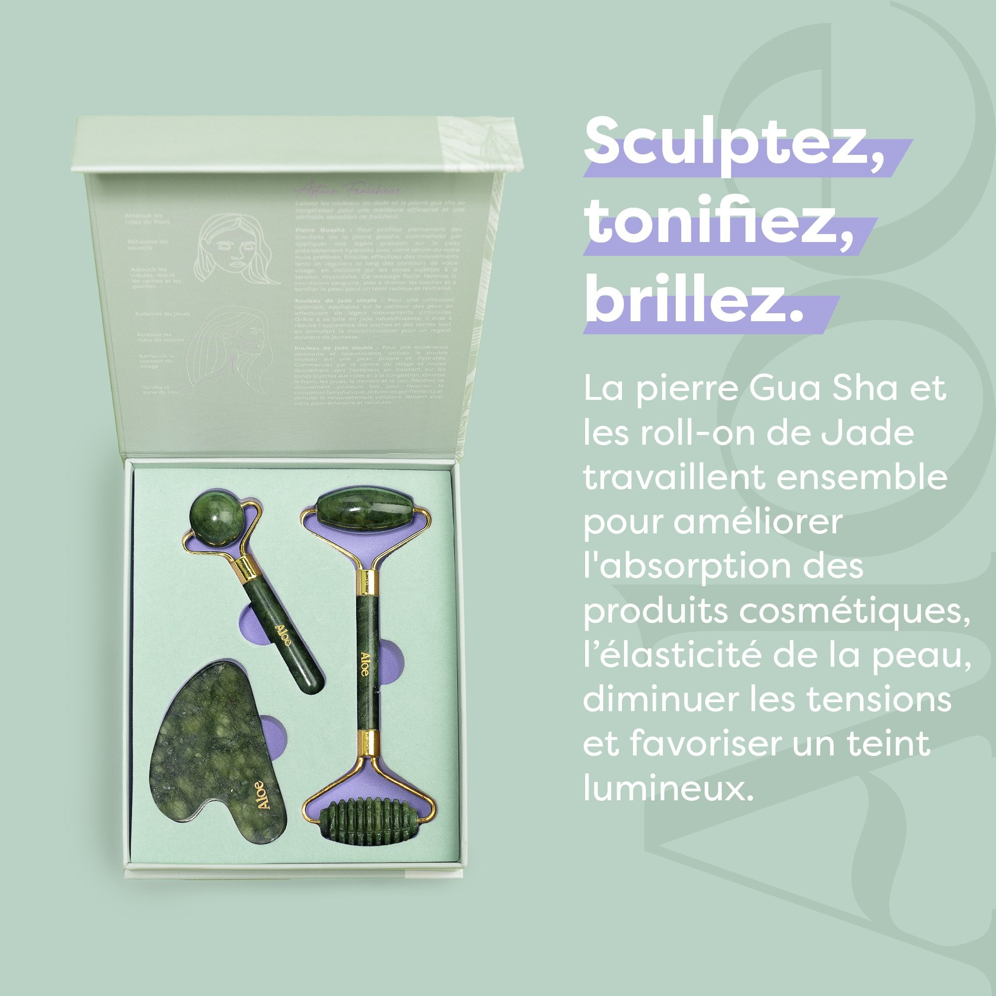 Kit Gua Sha - Coffret set