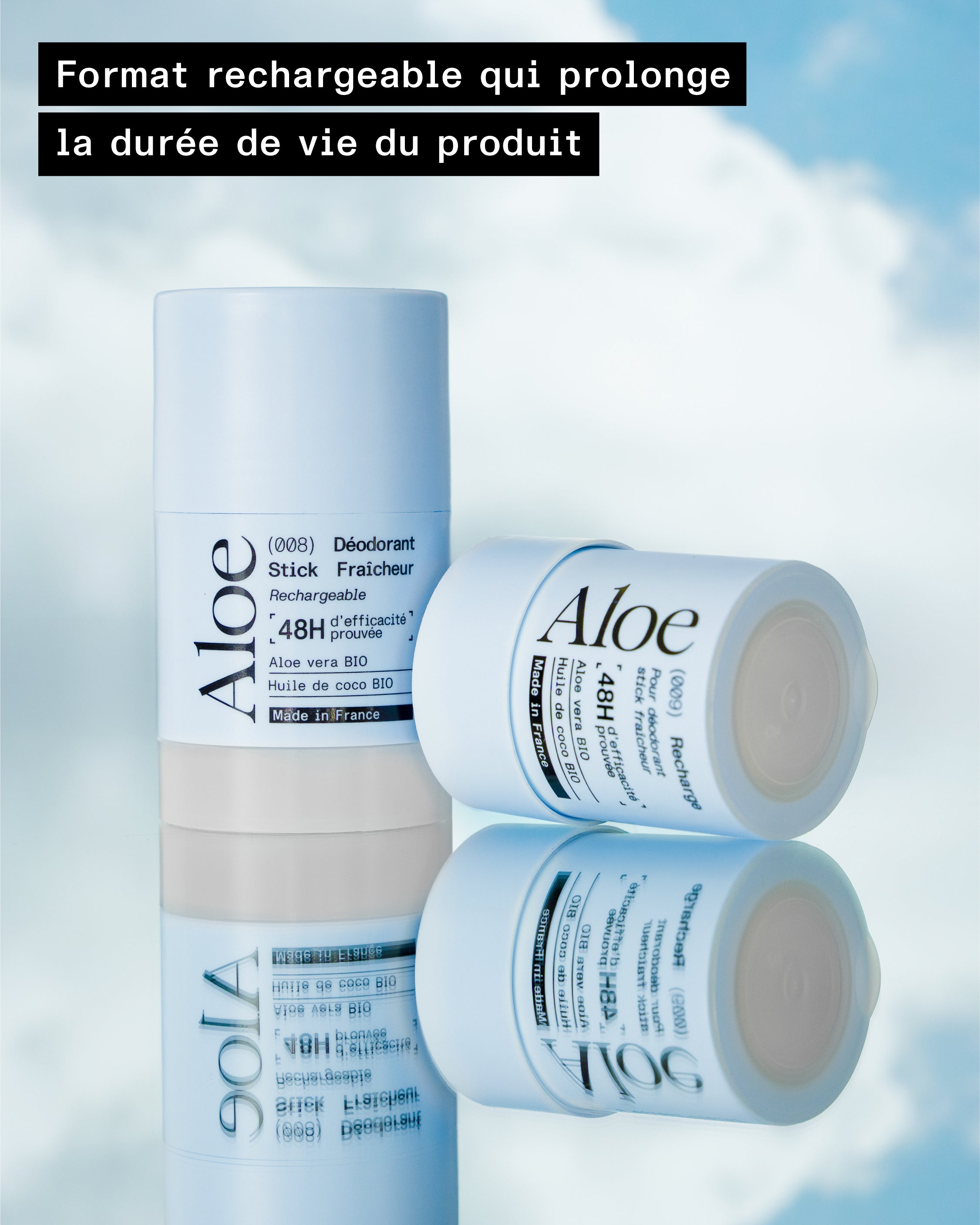 Déodorant Stick Fraicheur BIO - Rechargeable - 100% naturel