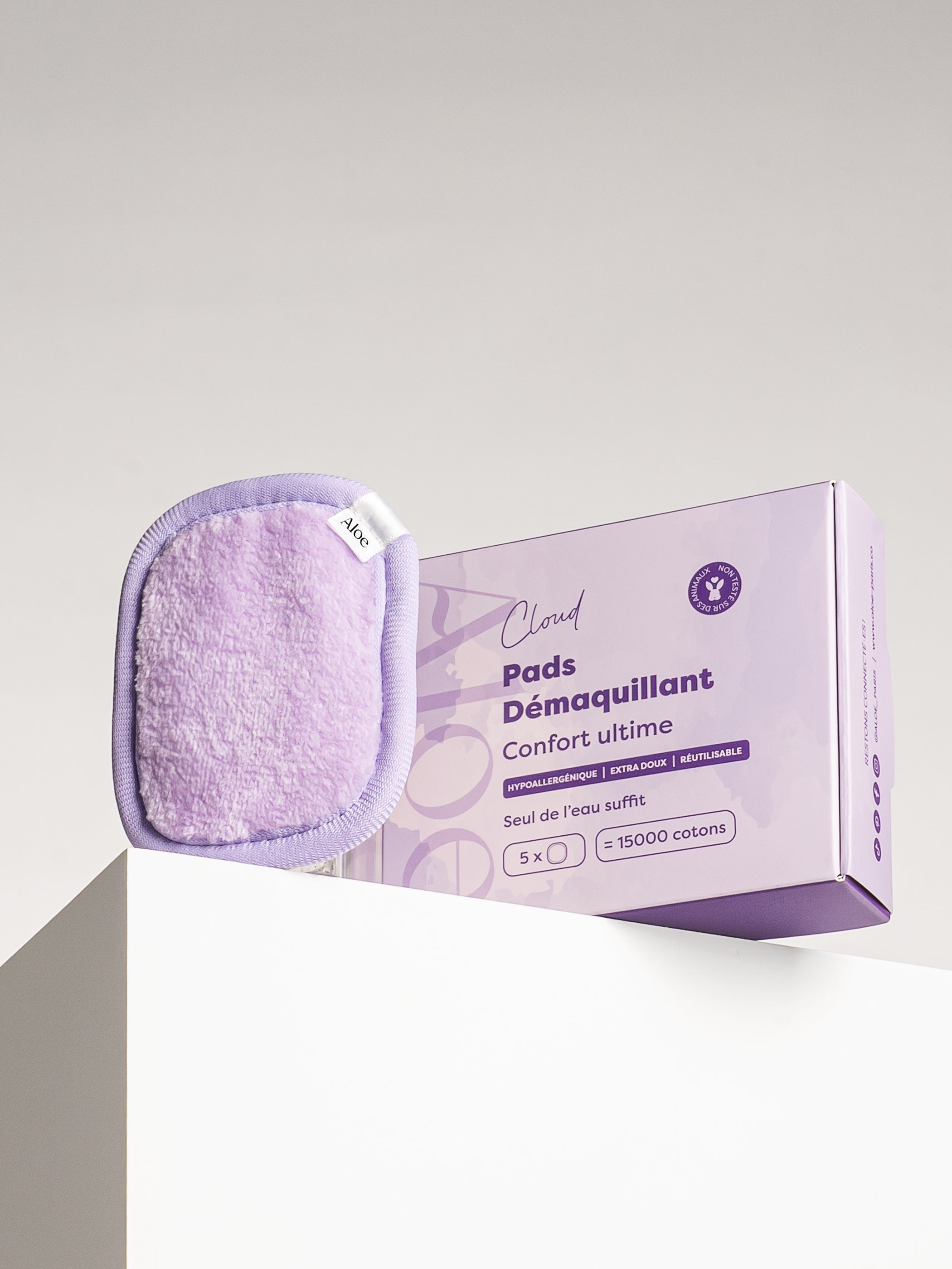 pads démaquillant aloe paris