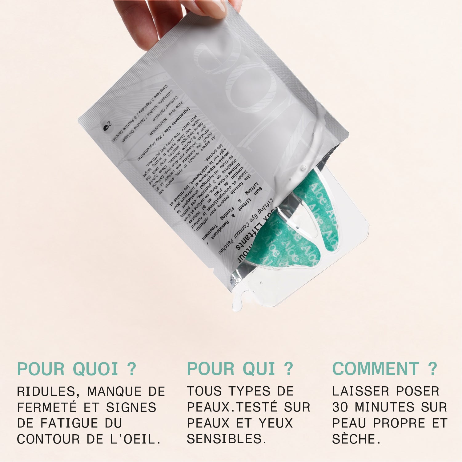 Patchs contour yeux liftants