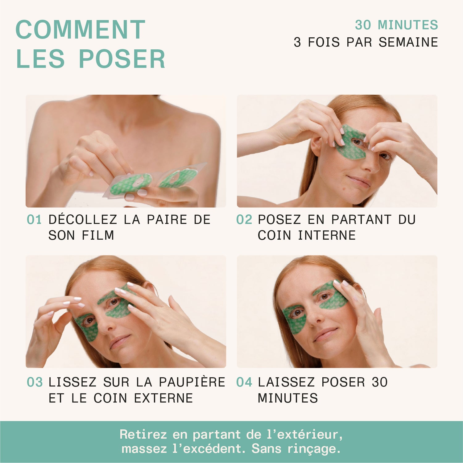 Patchs contour yeux liftants